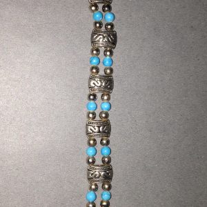 Turquoise & Tibetan Silver Bracelet
