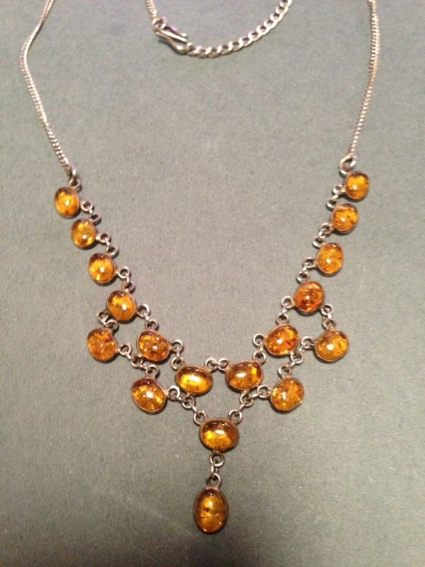 Amber 925 Sterling Silver Necklace