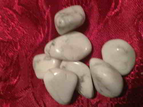 Howlite - White  Tumbled Stone